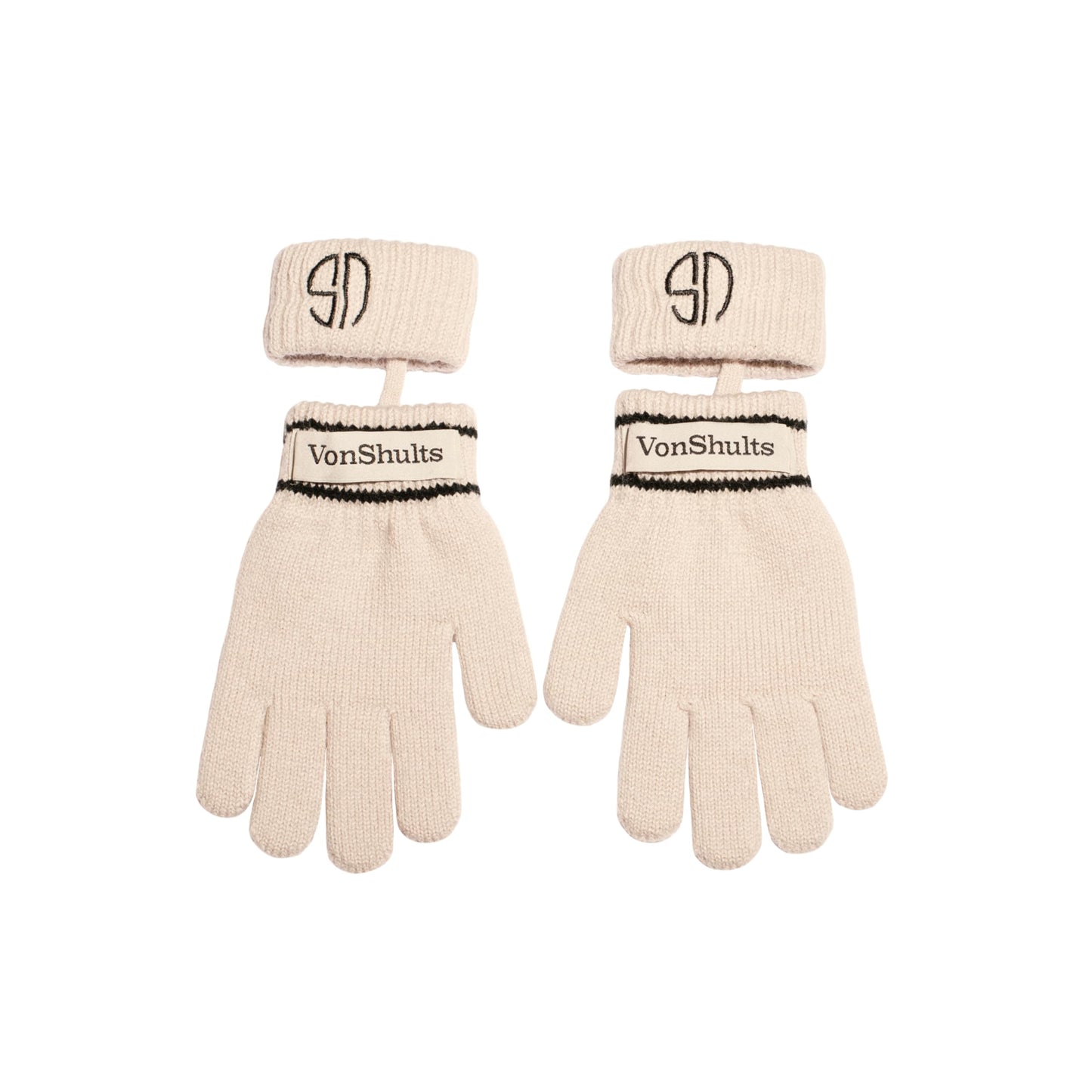 VonShults Merino Wool Winter Gloves Kids Teens with Wrist Strap Strings No Clips - Never-Lose Warm Cold Weather Mittens with Band Cord